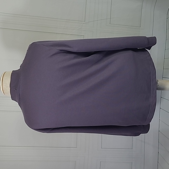 Alfred Dunner Purple Floral Dimond Pattern Grannycore Sweatshirt - 2X - Picture 4 of 6